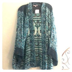 Calypso silk jacket or cover up